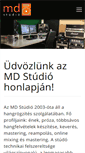 Mobile Screenshot of mdstudio.hu